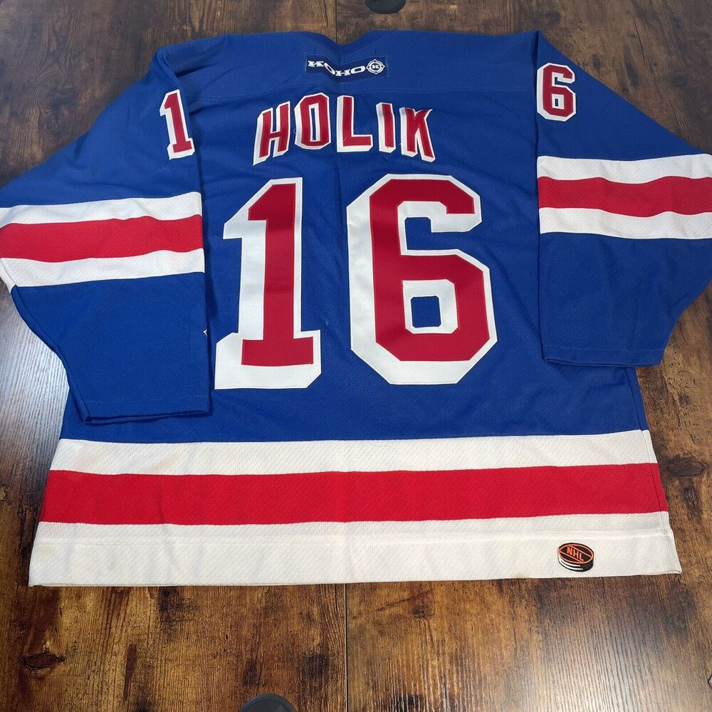 KOHO New York‎ Rangers Bobby Holik Men's Hockey Jersey XL Made In Canada. #16 - Picture 3 of 6